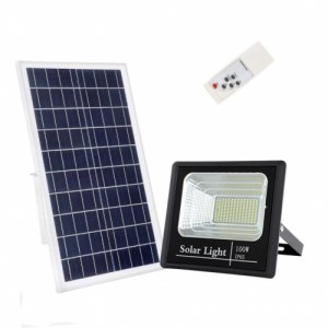 Прожектор на солнечных батареях уличный светодиодный 100 Вт Solar-FL-100