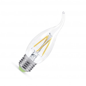 Светодиодная лампа Filament Premium LED-Свеча на ветру-deco 5Вт 220В Е27 прозрачная IN HOME