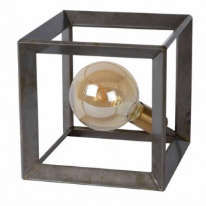 Настольная лампа Thor Natural iron 73502/01/18 60Вт Куб Серая