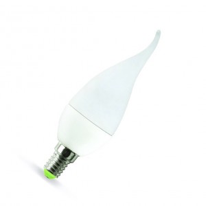 Лампа светодиодная LED-Свеча на ветру-standard 5Вт 230В Е14 4000К 450Лм ASD матовая