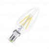 Светодиодная лампа филамент Premium LED-Свеча-deco 5Вт 220В Е14 прозрачная IN HOME