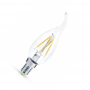 Светодиодная лампа Filament Premium LED-Свеча на ветру-deco 5Вт 220В Е14 прозрачная IN HOME