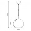 Подвесной светодиодный светильник Lucide Bobo 26495/28/50 15Вт в форме шара